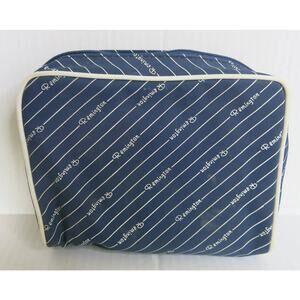 VINTAGE REMINGTON Bag Shaver Makeup Purse Organizer Travel Zipper Pocket -Blue